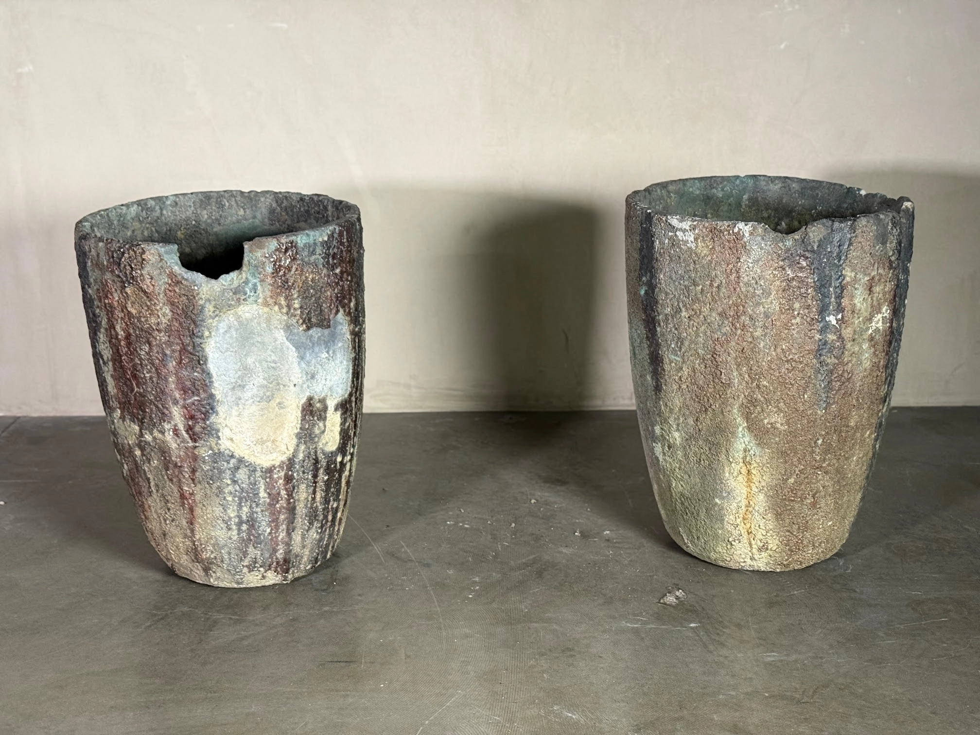 French Antique Large Crucibles - Image 1